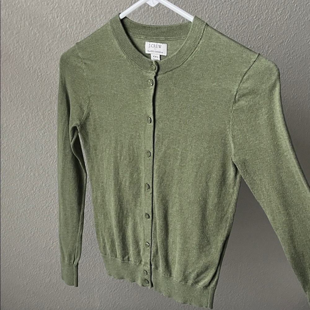 J. Crew Olive Green Women's Cardigan